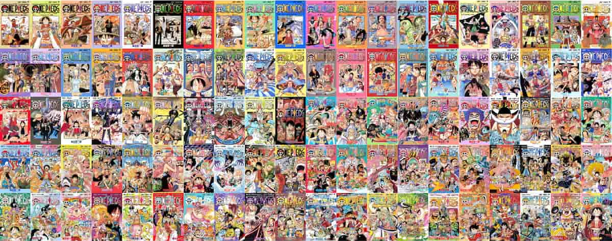 One Piece ワンピース の単行本表紙画像まとめ カラフルでとってもにぎやか Renote リノート